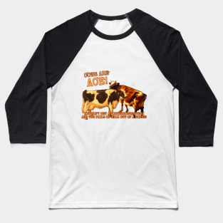 Cows Are Ace! You Can't Get A Porterhouse Steak And Two Pails Of Milk From A Horse! Baseball T-Shirt